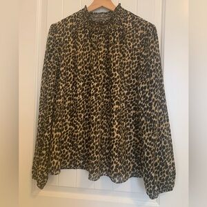 J. Crew Leopard Print Blouse